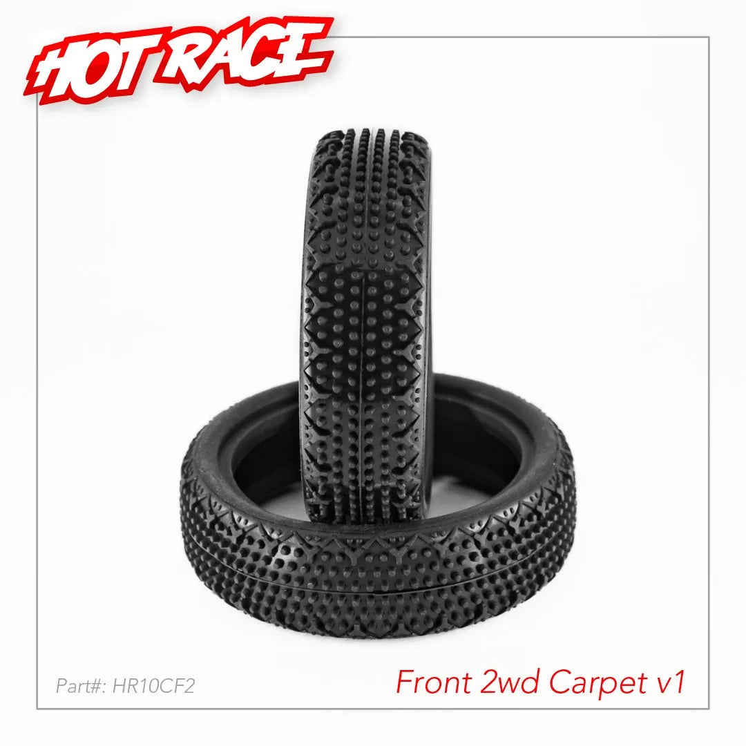 Hot Race 1/10 Tires V1 Carpet 2wd Front