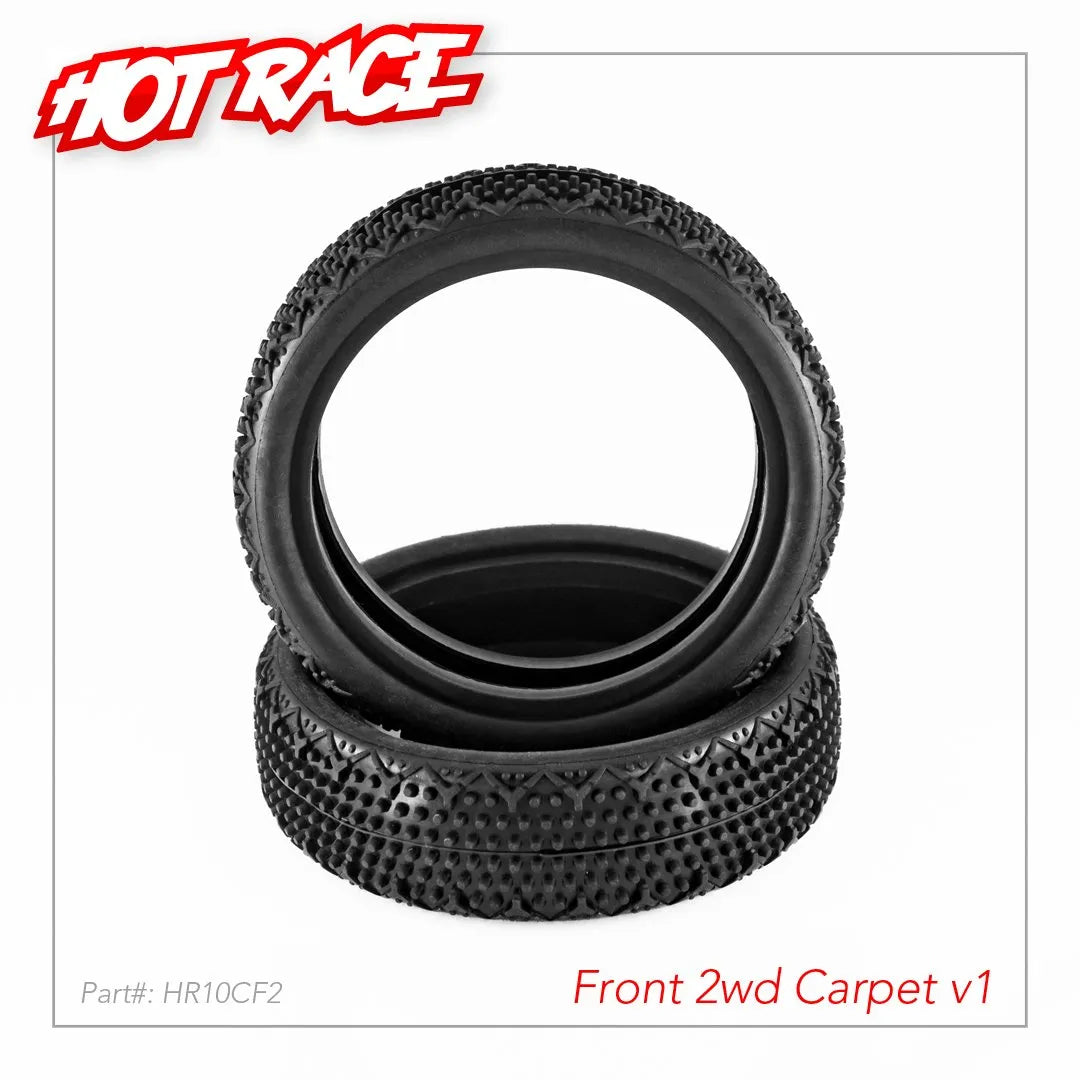 Hot Race 1/10 Tires V1 Carpet 2wd Front
