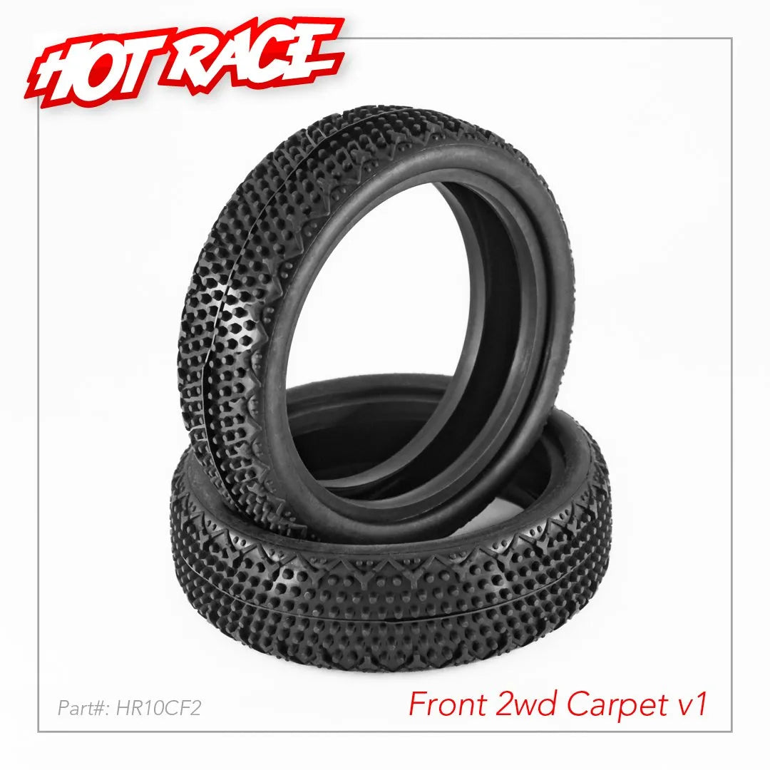 Hot Race 1/10 Tires V1 Carpet 2wd Front